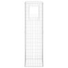vidaXL Poteau &agrave; panier de gabion 50x50x180 cm Fer