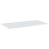 vidaXL Panneaux biblioth&egrave;que 8pcs Blanc brillant 80x40x1,5cm Agglom&eacute;r&eacute;