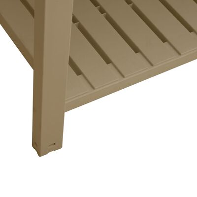 vidaXL Lit surélevé de jardin marron clair 110x45x79 cm polypropylène