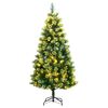 vidaXL Sapin de Noël artificiel articulé avec 300 LED 180 cm