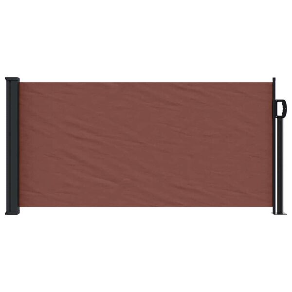 vidaXL Auvent lat&eacute;ral r&eacute;tractable marron 100x300 cm