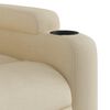 vidaXL Fauteuil inclinable de massage électrique crème tissu