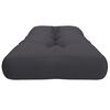 vidaXL Coussin de palette anthracite 120x40x12 cm tissu