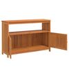 vidaXL Table console de jardin 110x35x75 cm bois massif d'acacia