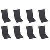 vidaXL Chaises pliables de jardin avec coussins lot de 8 Bois d'acacia