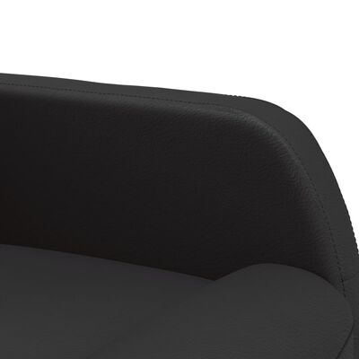 vidaXL Fauteuil de massage Noir Similicuir