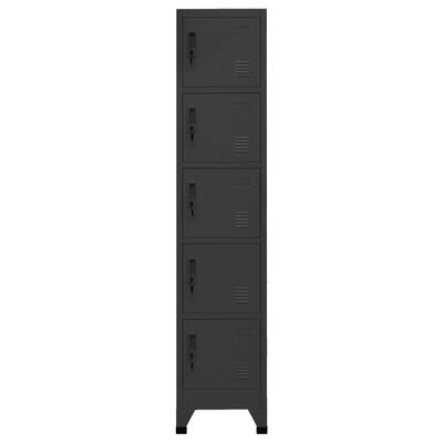 vidaXL Armoire à casiers Anthracite 38x40x180 cm Acier