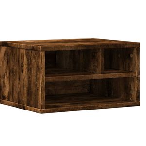 vidaXL Support d'imprimante ch&ecirc;ne fum&eacute; 40x32x22,5 cm bois d'ing&eacute;nierie