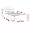 vidaXL Cadre de lit sans matelas gris foncé double velours