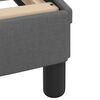 vidaXL Cadre de lit Dover gris fonc&eacute; 100x190 cm tissu