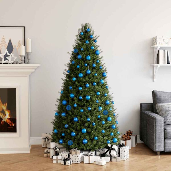 vidaXL Ensemble de boules de No&euml;l 100 pcs Bleu