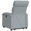 vidaXL Fauteuil inclinable de massage électrique gris clair tissu