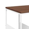vidaXL Table d'appoint Blanc 55x36x59,5 cm Bois d'ing&eacute;nierie