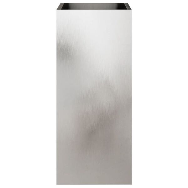 vidaXL Jardinière argenté 32x29x75 cm acier inoxydable
