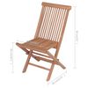 vidaXL Chaises de jardin et coussins bleu lot de 4 Bois de teck massif