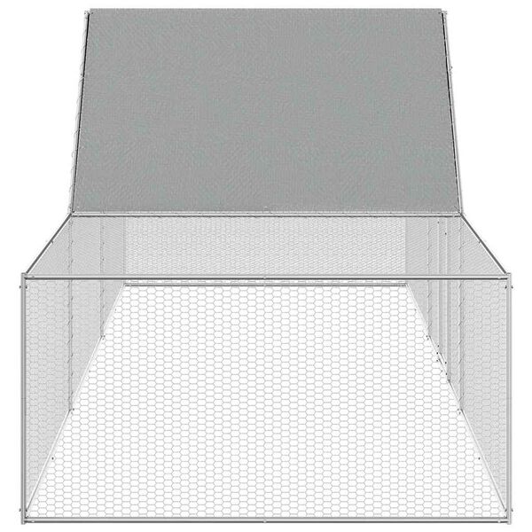 vidaXL Poulailler 5 x 1 x 1,5 m Acier galvanis&eacute;