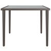 vidaXL Table de jardin gris 48x48x37 cm acier