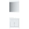 vidaXL Meubles de salle de bain 2 pcs BERG blanc bois de pin massif