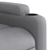 vidaXL Fauteuil inclinable de massage gris clair tissu
