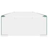 vidaXL Meuble TV/pour moniteur 100x30x13 cm verre transparent