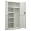 vidaXL Armoire à casiers Gris clair 90x40x180 cm Acier