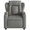 vidaXL Fauteuil inclinable de massage &eacute;lectrique gris fonc&eacute; tissu