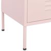 vidaXL Armoire de rangement Rose 80x35x101,5 cm Acier