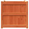vidaXL Jardini&egrave;res 2 pcs cire marron bois de pin massif