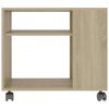 vidaXL Table d'appoint Ch&ecirc;ne sonoma 70x35x55 cm Bois d'ing&eacute;nierie