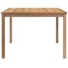 vidaXL Table &agrave; d&icirc;ner de jardin 110x110x77 cm Bois de teck solide