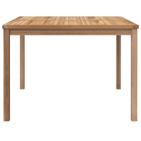 vidaXL Table &agrave; d&icirc;ner de jardin 110x110x77 cm Bois de teck solide