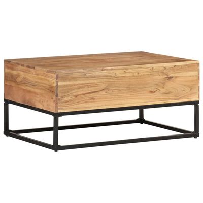 vidaXL Table basse 90x60x40 cm Bois d'acacia massif