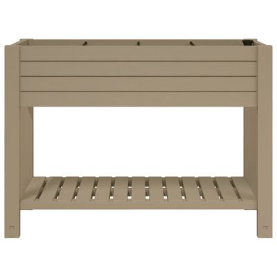 vidaXL Lit surélevé de jardin marron clair 110x45x79 cm polypropylène