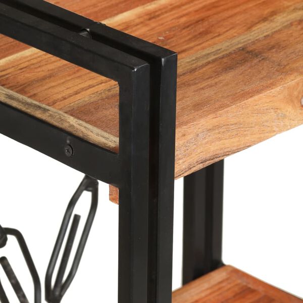 vidaXL Biblioth&egrave;que &agrave; 3 niveaux 60x30x80 cm Bois d'acacia massif