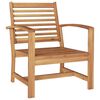 vidaXL Chaises de jardin 2 pcs Naturel 60 x 65 x 76.5 cm