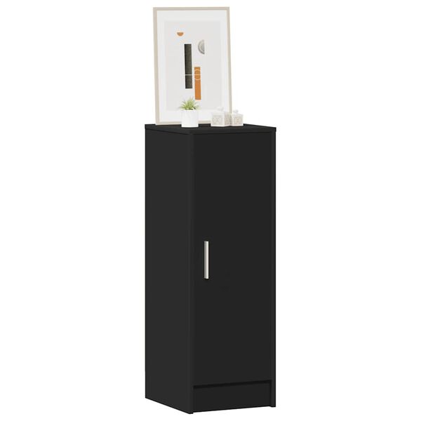 vidaXL Armoire &agrave; chaussures Noir 32x35x92 cm Bois d&rsquo;ing&eacute;nierie
