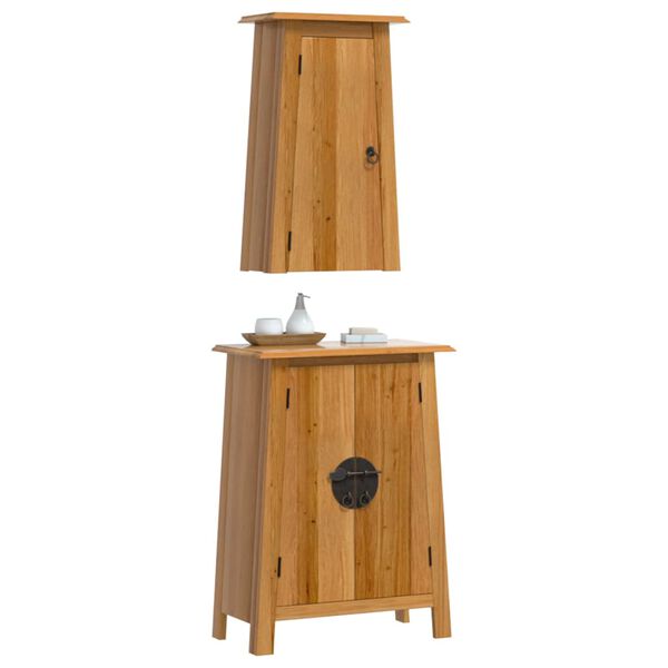 vidaXL Ensemble de meubles de salle de bain 2 pcs bois de pin massif