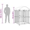 vidaXL Chenil extérieur avec toit pour chiens 120 x 120 x 150 cm