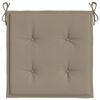 vidaXL Coussins de chaise de jardin lot de 2 taupe 50x50x4 cm