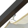 vidaXL Pergola avec toit r&eacute;tractable Blanc cr&egrave;me 3 x 3 m Acier