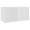 vidaXL Meuble TV blanc 72x35x36,5 cm bois d&rsquo;ing&eacute;nierie