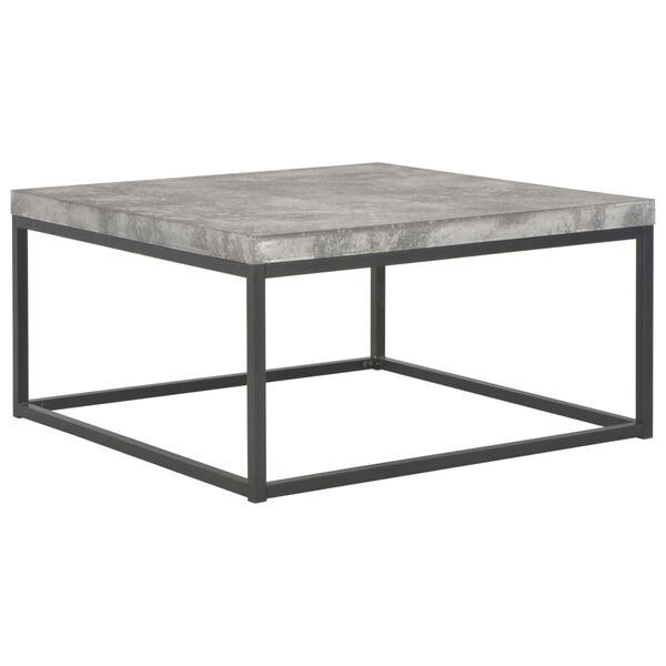 vidaXL Table basse 75x75x38 cm Aspect de b&eacute;ton
