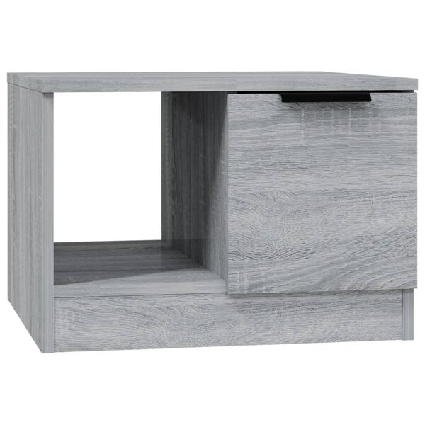vidaXL Table basse sonoma gris 50x50x36 cm bois d'ing&eacute;nierie