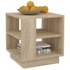 vidaXL Table basse ch&ecirc;ne sonoma 40x40x43 cm bois d'ing&eacute;nierie