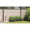 vidaXL Pots de jardin Gris clair 120 x 40 x 142 cm Acier