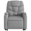 vidaXL Fauteuil inclinable de massage gris clair tissu