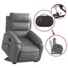vidaXL Fauteuil inclinable de massage gris similicuir