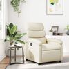 vidaXL Fauteuil inclinable en similicuir crème