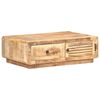 vidaXL Table basse 90x60x29 cm Bois de manguier brut