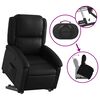 vidaXL Fauteuil inclinable noir similicuir